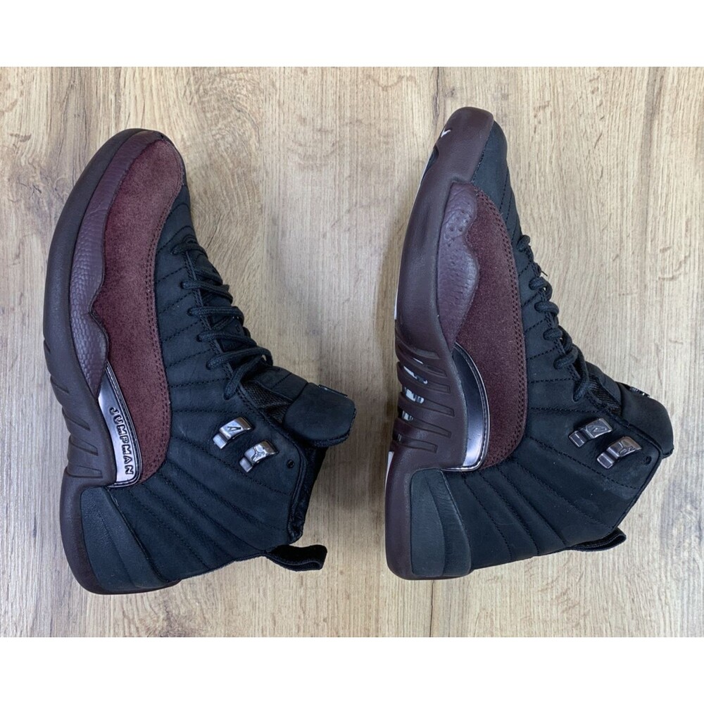 Air Jordan 12 x A Ma Maniere Womens Size 8 Retro SP Black DV6989-001 Mid Shoes - Picture 11 of 13